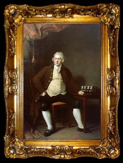 framed  Joseph wright of derby Portrait of Richard Arkwright English inventor, ta009-2